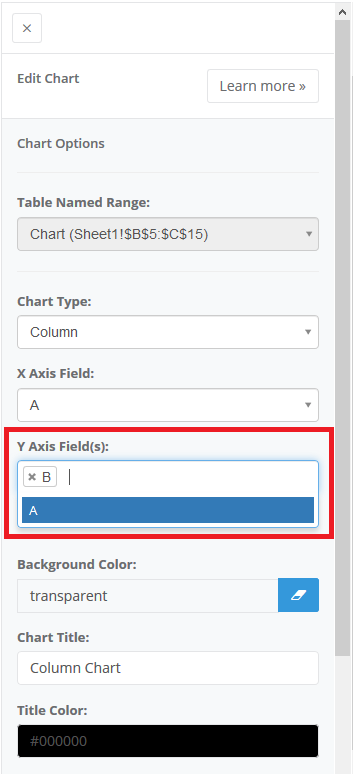 Edit Buttons interface screenshot 20 in Charts