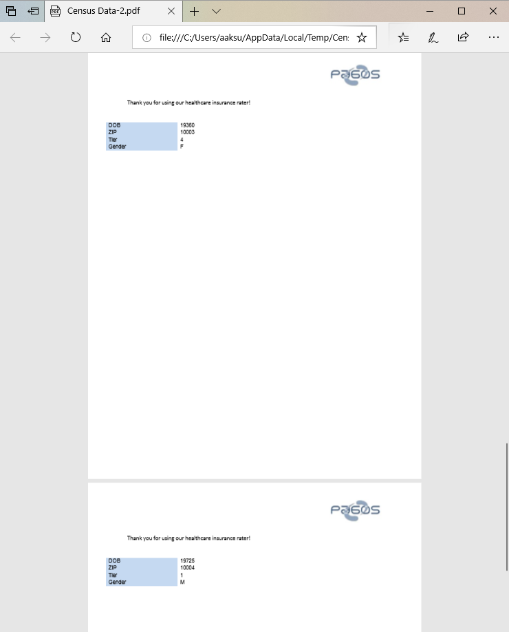 Repeating Document interface screenshot 2 in Recursive Printing