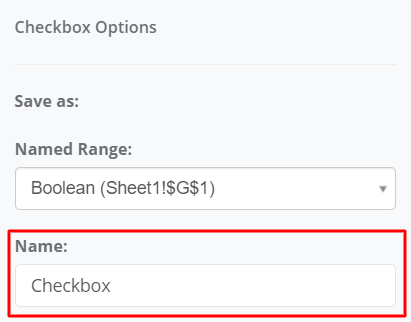 Boolean Name: Name interface screenshot 4 in Checkbox