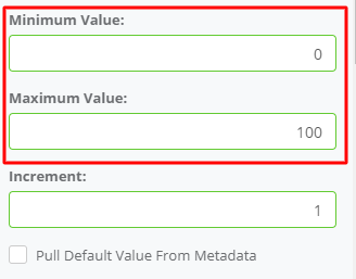 Minimum Value – Maximum Value interface screenshot 11 in Slider