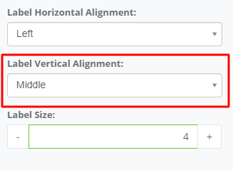 Label Vertical Alignment interface screenshot 25 in Slider