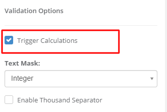 Trigger Calculations interface screenshot 27 in Slider