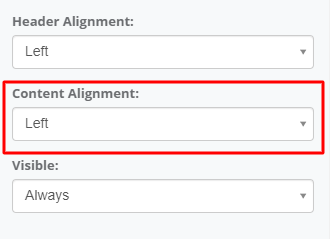 Content Alignment interface screenshot 10 in Output Grid