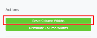 Reset Column Widths interface screenshot 15 in Output Grid