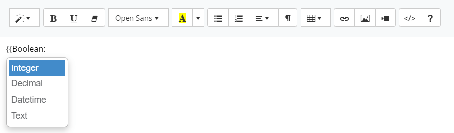 Dynamic Content Injection interface screenshot 21 in Textbox