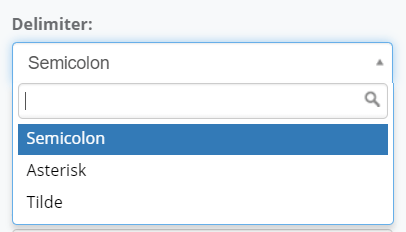 Delimiter interface screenshot 11 in Radio Button