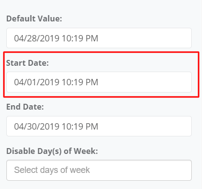Start Date interface screenshot 11 in Calendar