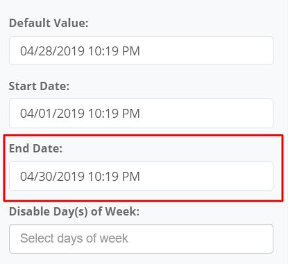 End Date interface screenshot 12 in Calendar
