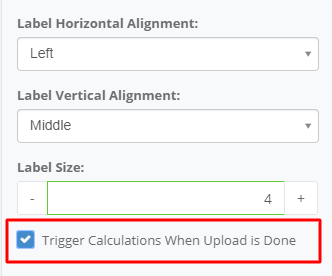 Trigger Calculations interface screenshot 10 in File Upload