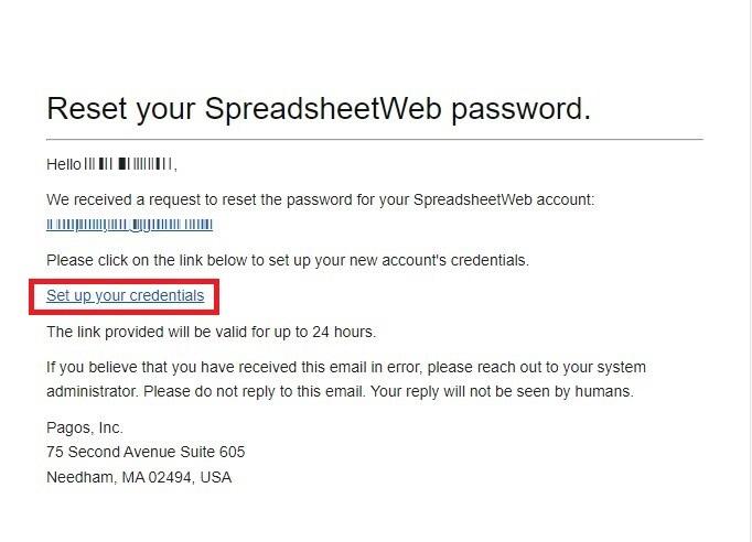 How can I reset my password? interface