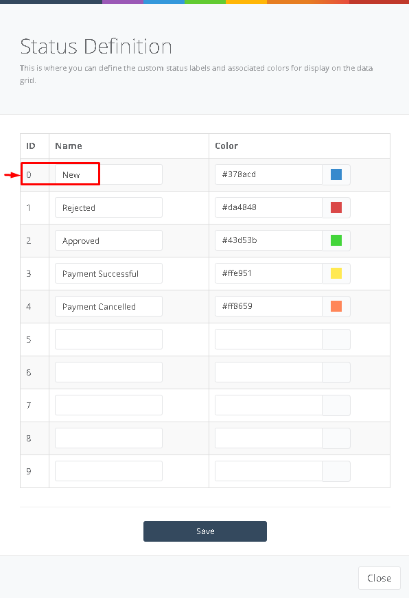 Data Filters and My Filter interface
