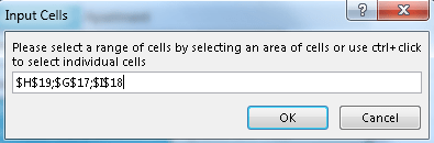 Input Selection interface