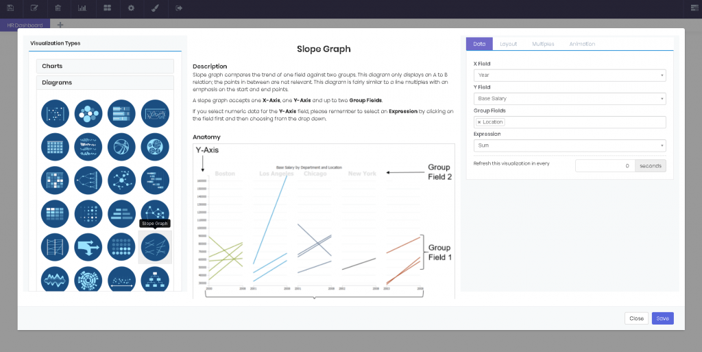 Diagrams interface