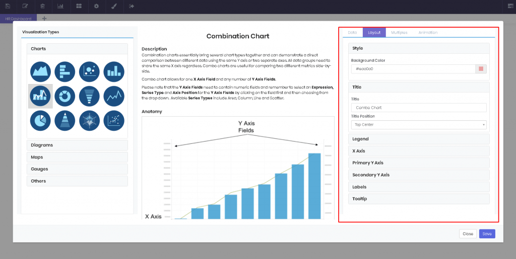 Layout interface