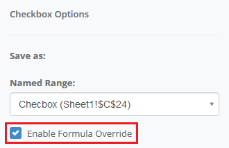 checkbox enableformulaoverride: Enable Formula Override interface screenshot 2 in Checkbox