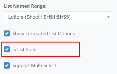Is List Static interface screenshot 9 in Radio Button