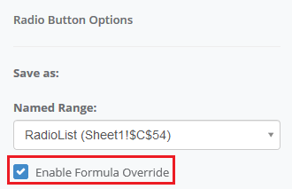 radio enableformulaoverride: Enable Formula Override interface screenshot 2 in Radio Button
