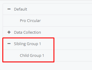 Groups interface