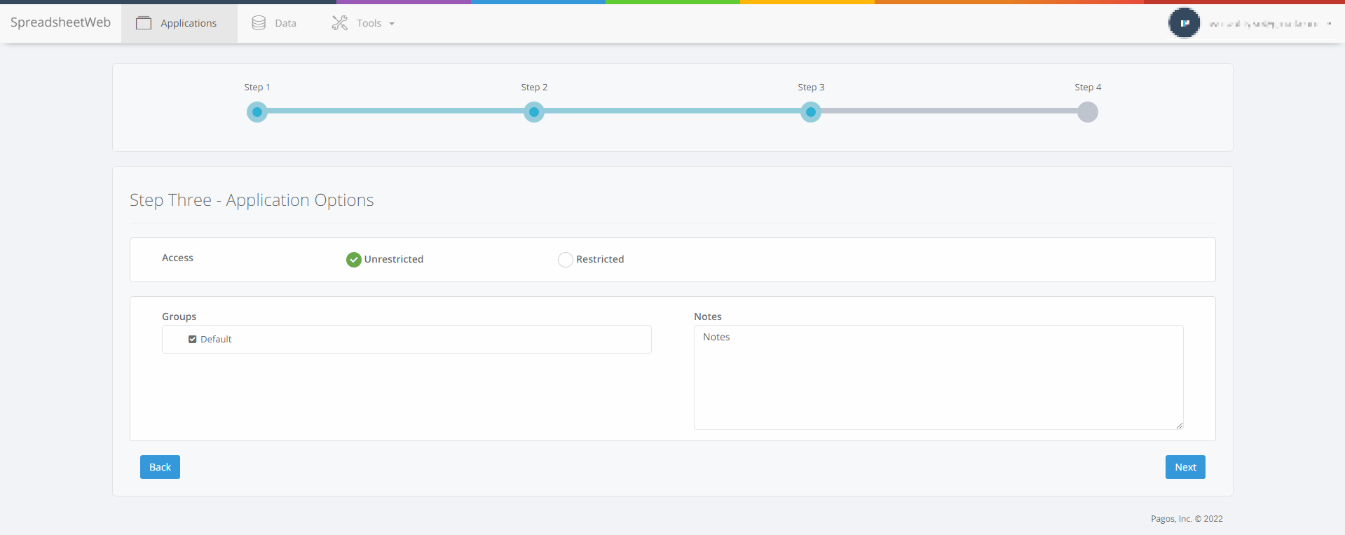 Create a Dashboard interface