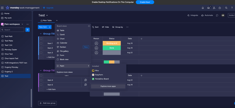 3. Install SpreadsheetWeb from monday.com app marketplace interface screenshot 9 in monday.com