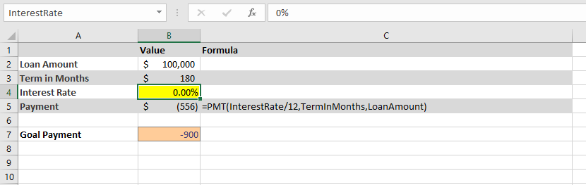 goalseek 3: Example interface screenshot 4 in Goal Seek Event