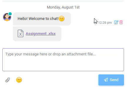 Application Data Chat 08 min: Data Chat interface screenshot 3