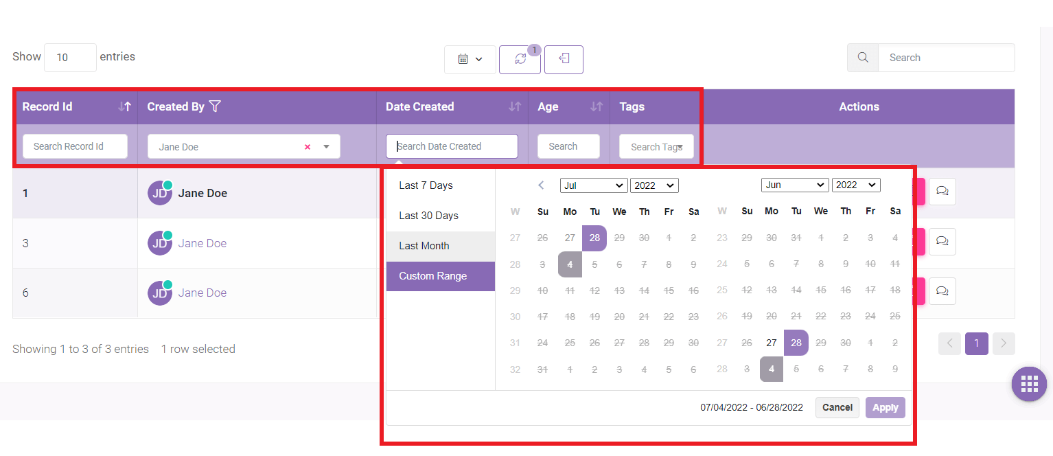 Data Page 13 min: Data Filters interface screenshot 2