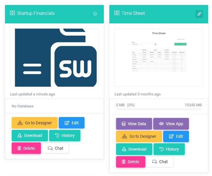 Hub Application Card View: Card View: interface screenshot 10 in Application Management