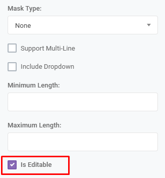 Input Grid Column Properties Editable: Is Editable interface screenshot 46 in Input Grids