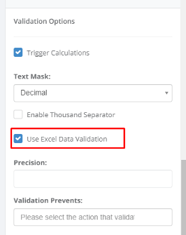 Enable Excel Data Validation interface screenshot 35 in Textbox