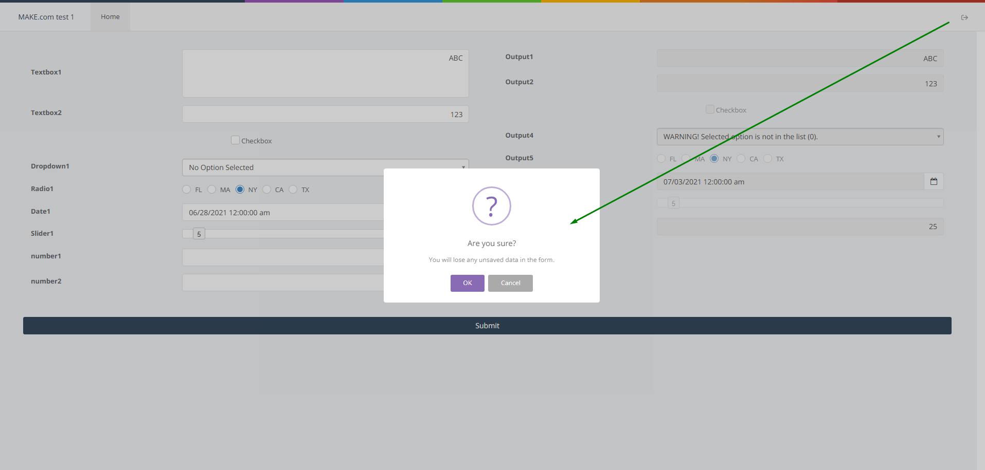 Prompt User Confirmation on Log Out designer: Prompt User Confirmation on Log Out interface screenshot 10 in Application