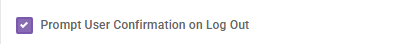 Prompt User Confirmation on Log Out: Prompt User Confirmation on Log Out interface screenshot 9 in Application