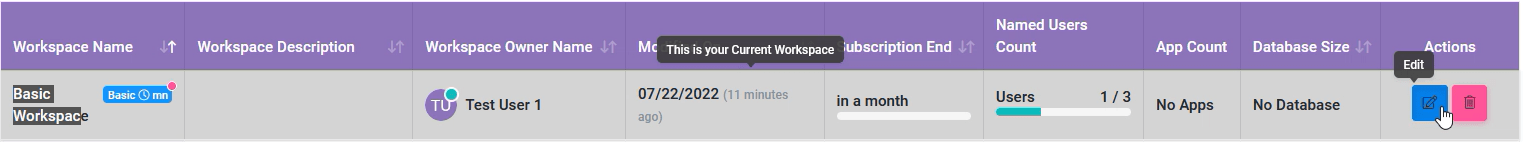 Workspaces 39 min: Reactivating A Workspace Subscription interface screenshot 17 in Subscriptions