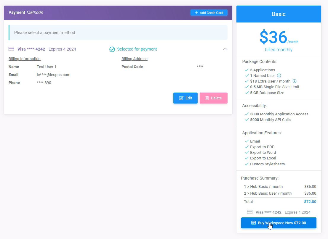 Workspaces 42 min: Reactivating A Workspace Subscription interface screenshot 20 in Subscriptions