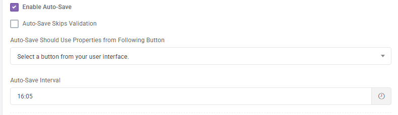 auto save: Enable Auto-Save interface screenshot 18 in Application