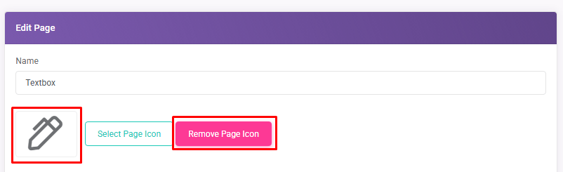remove page icon: Page Icons interface screenshot 10 in Pages and Navigation