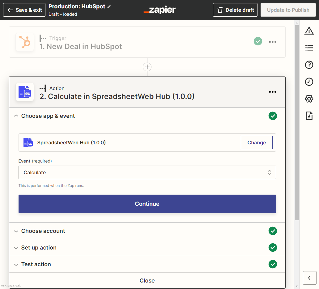 SpreadsheetWEB Hub - Zapier - HubSpot