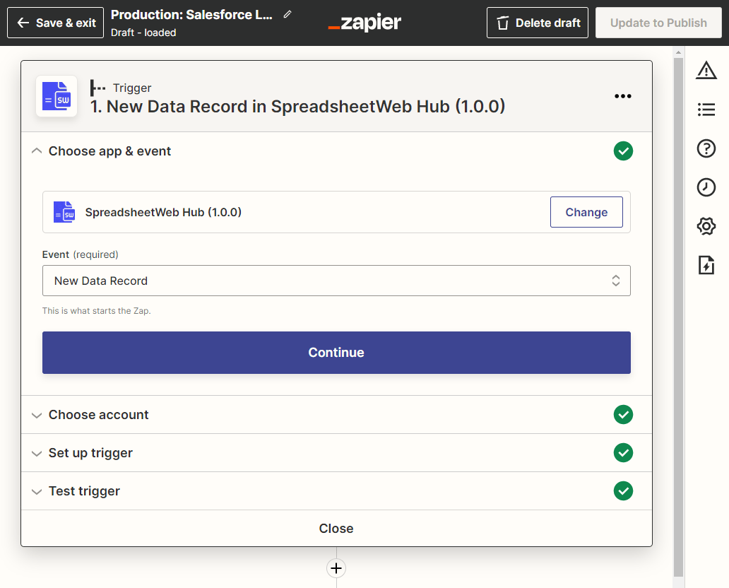 01 min: Connecting an Online Calculator to Salesforce interface screenshot 2
