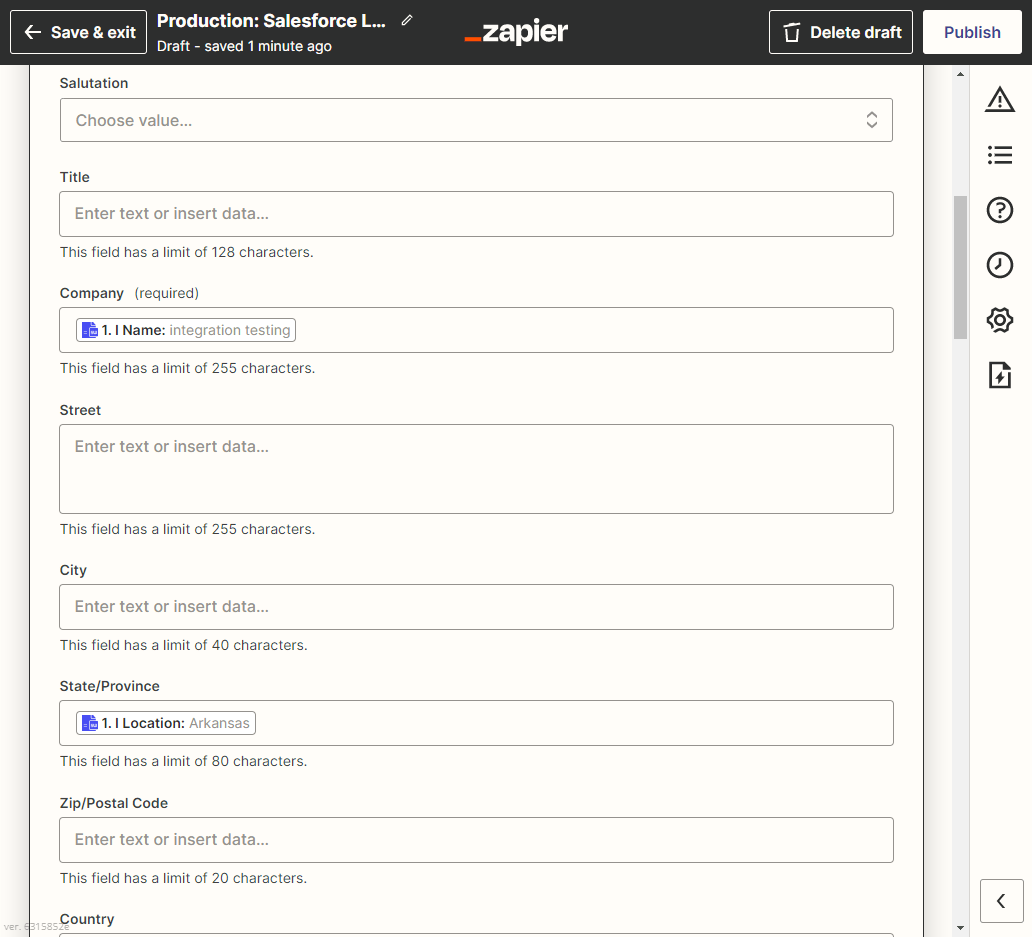 07 min: Connecting an Online Calculator to Salesforce interface screenshot 8