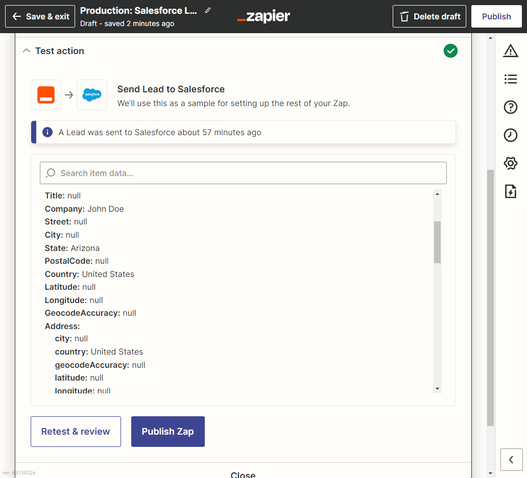 08 min: Connecting an Online Calculator to Salesforce interface screenshot 9
