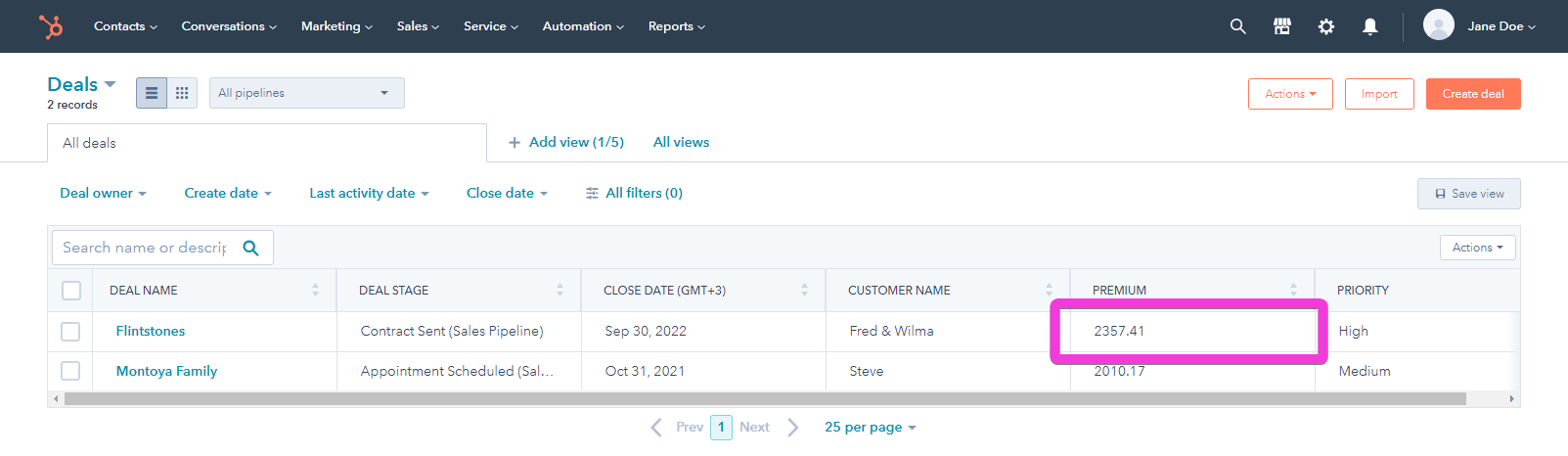 Hubspot New Deal Calculate Hubspot Update Deal 16: Adding Quoting Calculations to HubSpot interface screenshot 15