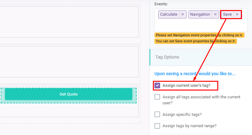 Assign Current User Tag: Assign User Tags While Creating Records interface screenshot 6 in User Tags