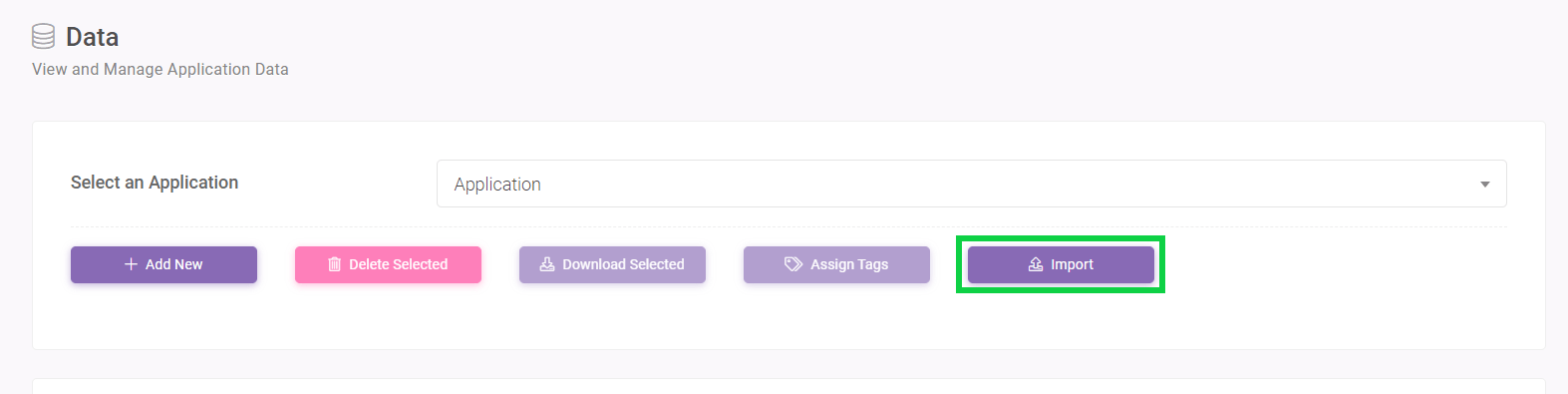 Importing Process interface screenshot 2 in Data Import