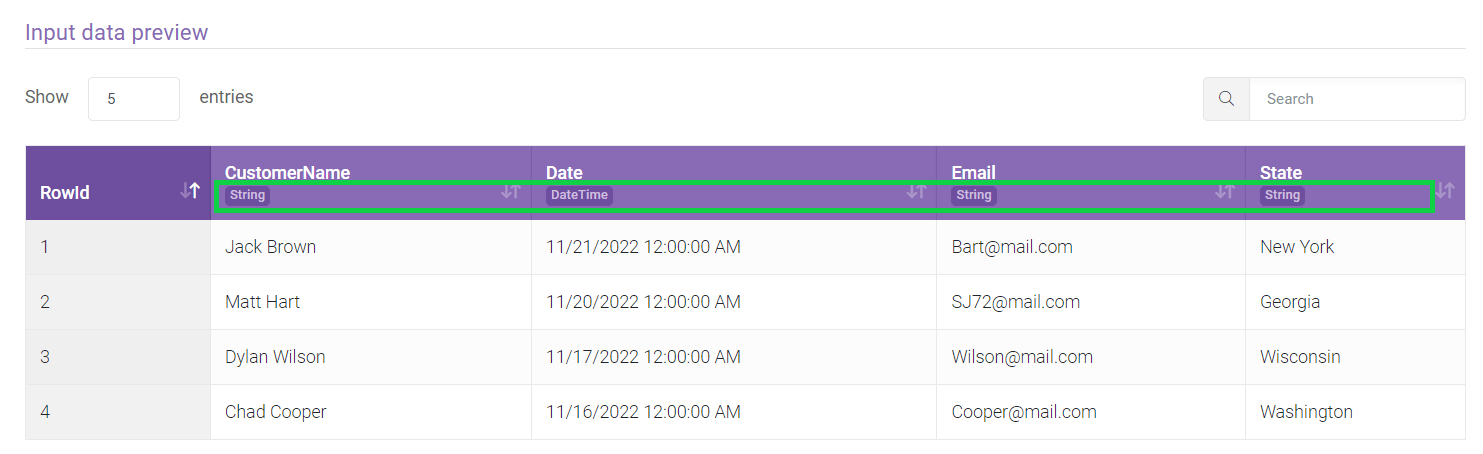Database Column Binding interface screenshot 17 in Data Import
