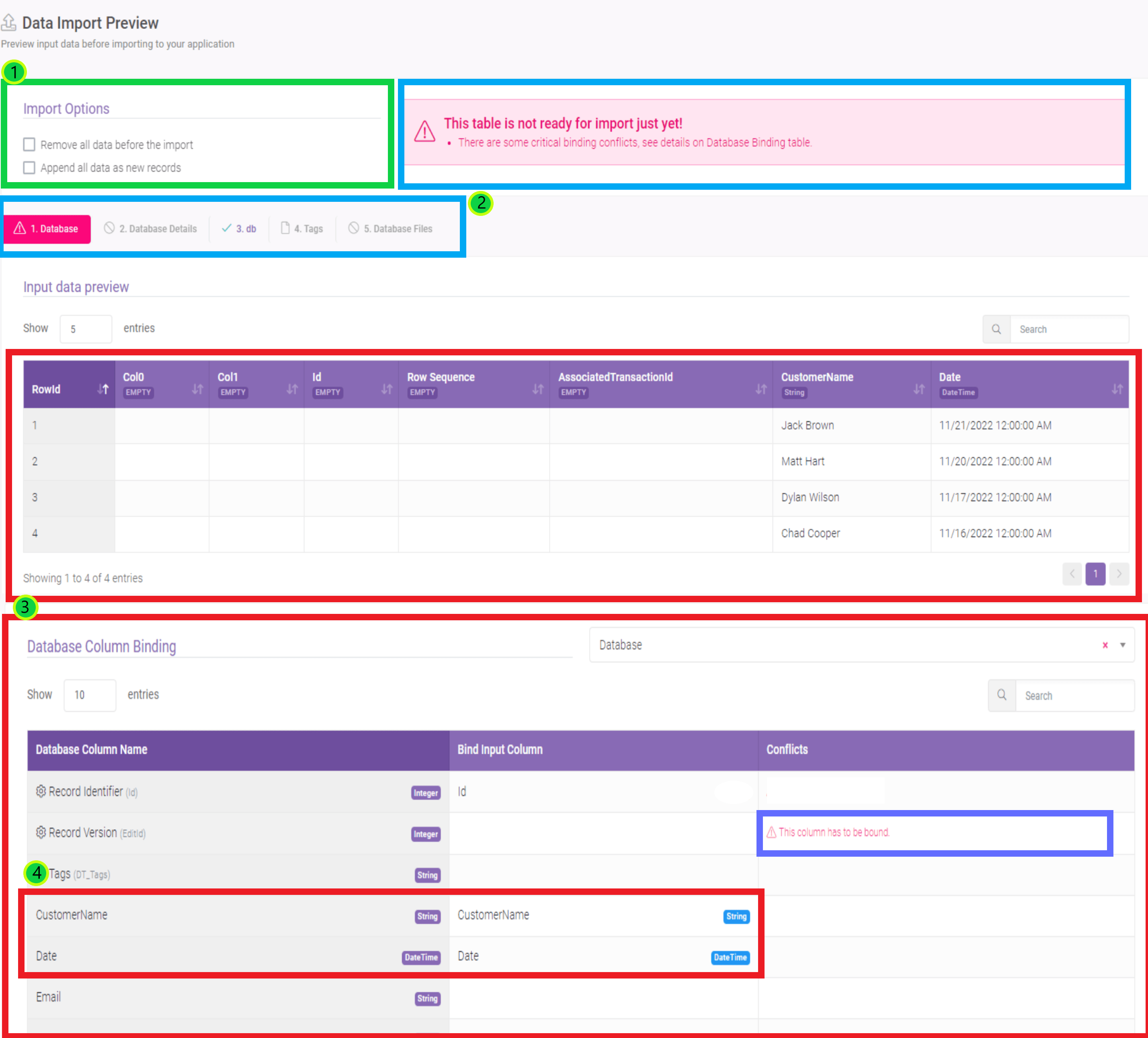 Importing Process interface screenshot 4 in Data Import