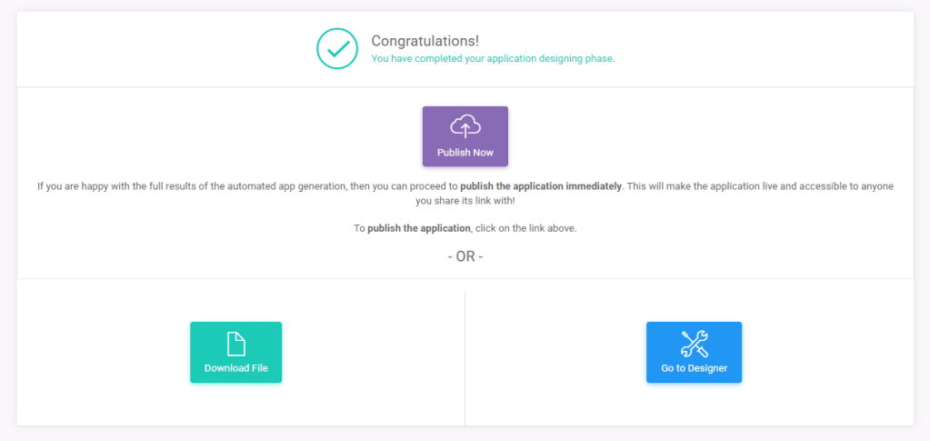 AAC Finish: Finalizing interface screenshot 17 in Automated App Generation