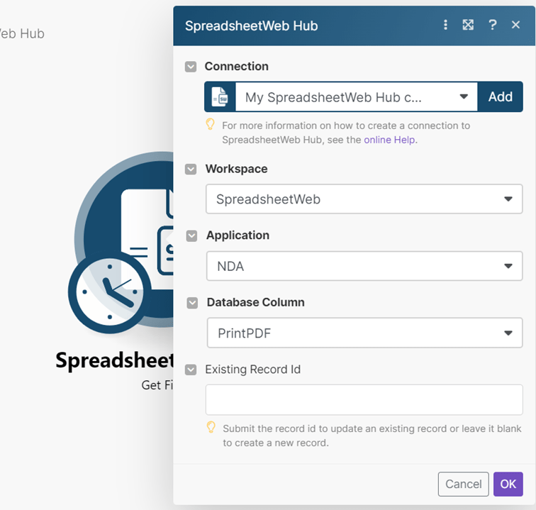 DC 3: Automating E-Signature Collection with Make.com interface screenshot 4