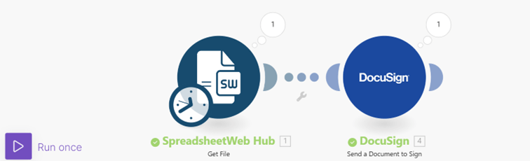 DC 7: Automating E-Signature Collection with Make.com interface screenshot 8