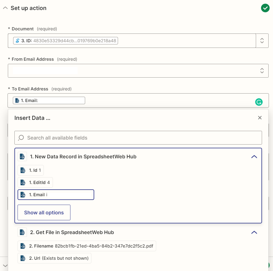 SSZ 1: Automating E-Signature Collection with Zapier interface screenshot 14