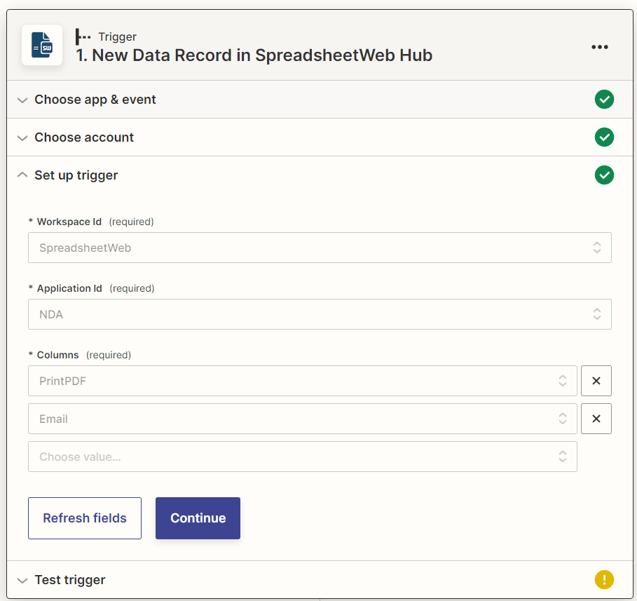 ZSS 4: Uploading Files to Google Drive with Zapier interface screenshot 4